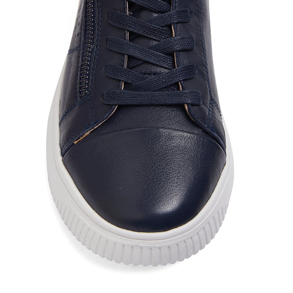 Novella Sneaker in Navy Leather