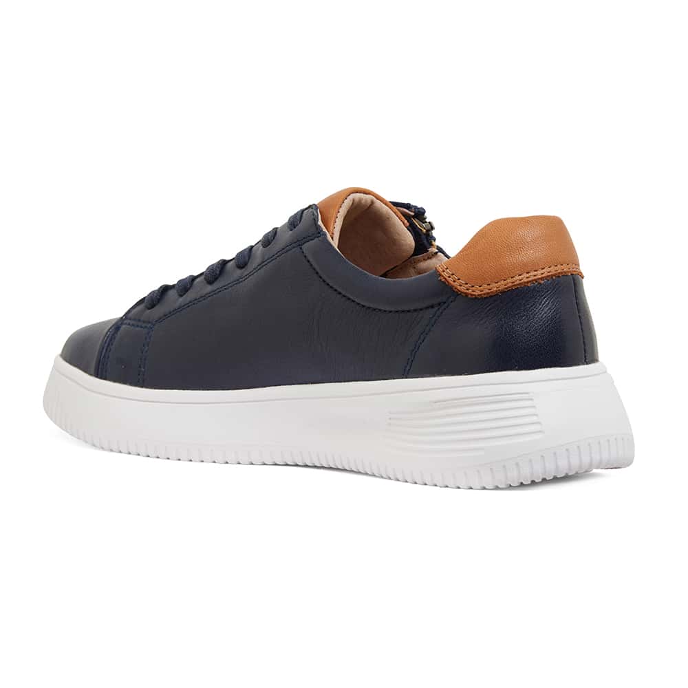 Novella Sneaker in Navy Leather