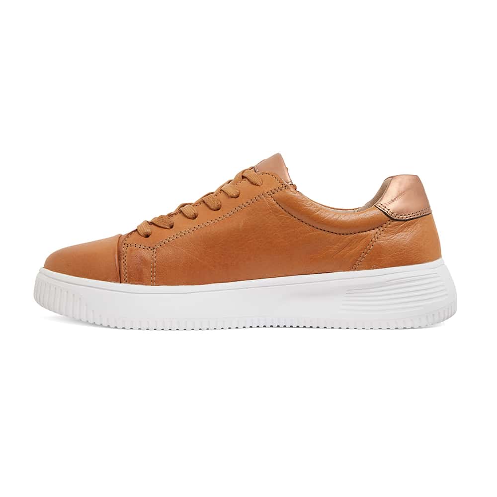 Novella Sneaker in Tan Leather