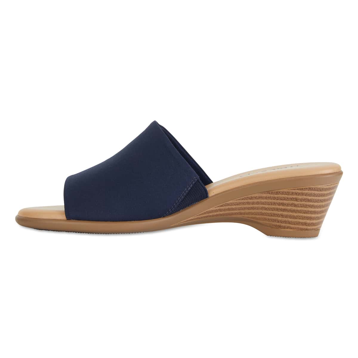 Orient Heel in Navy Fabric