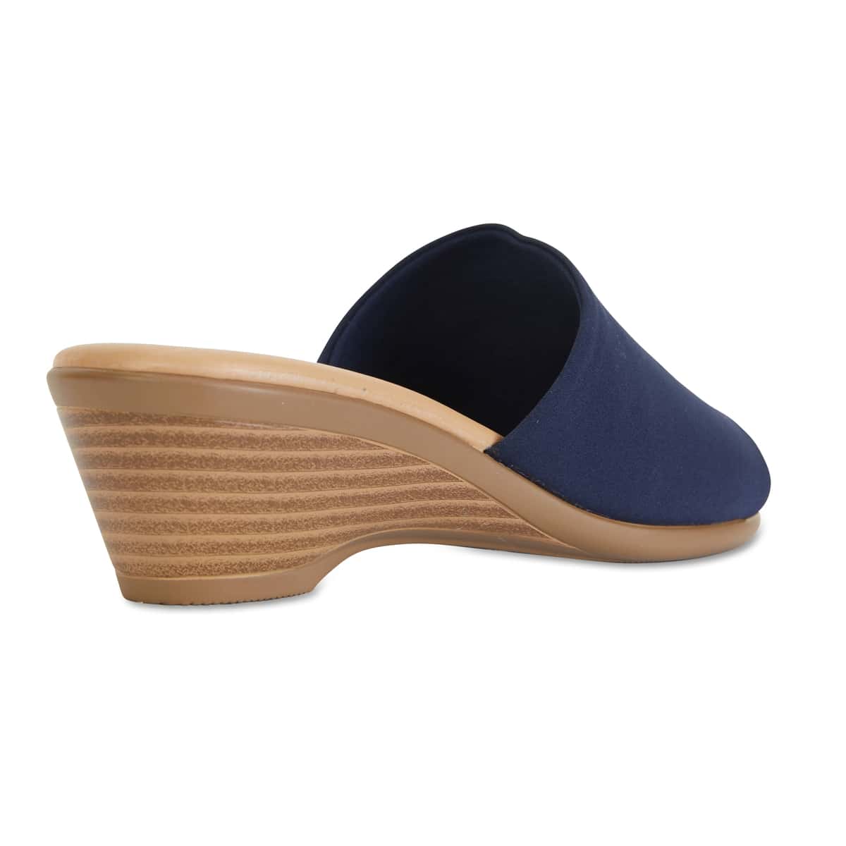 Orient Heel in Navy Fabric