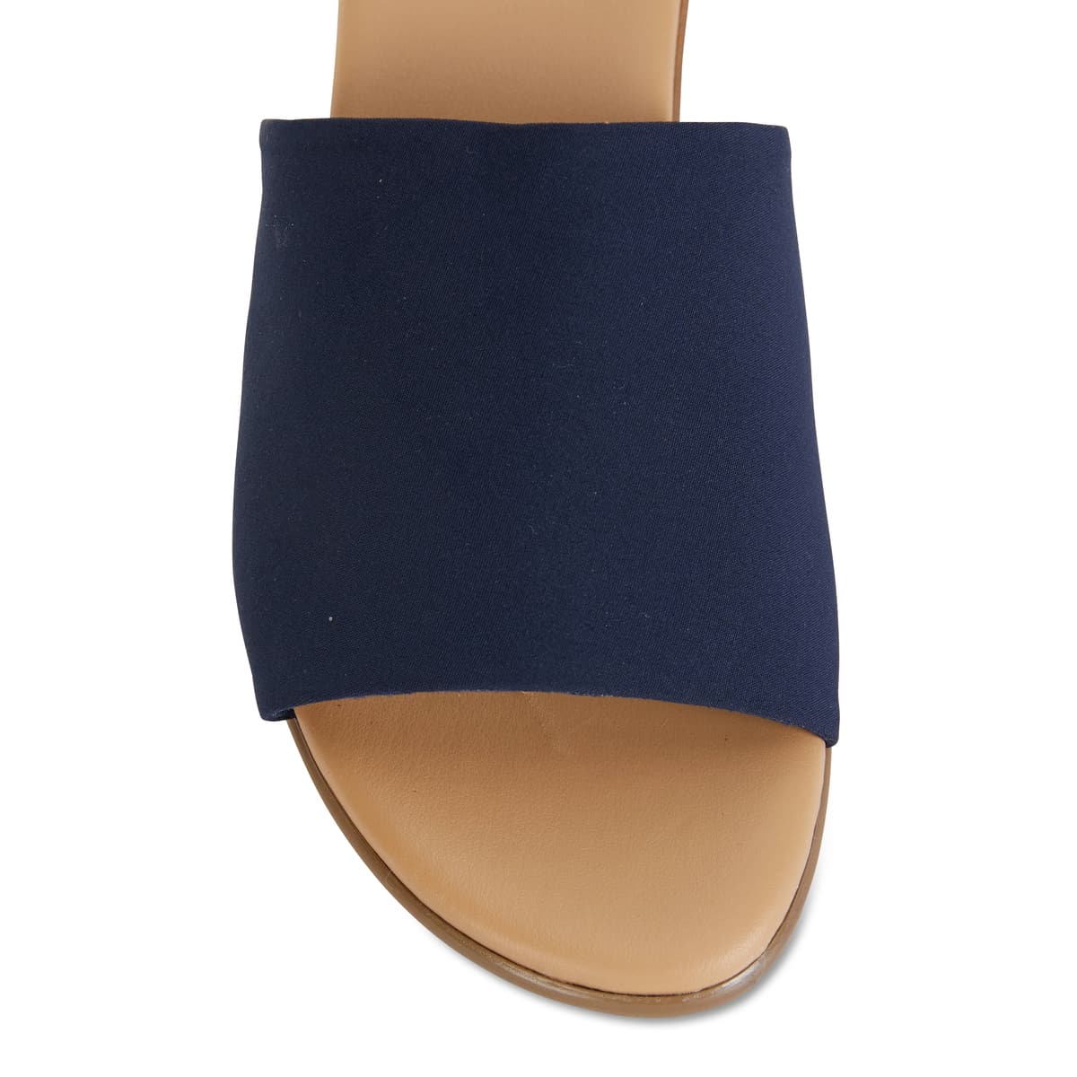 Orient Heel in Navy Fabric