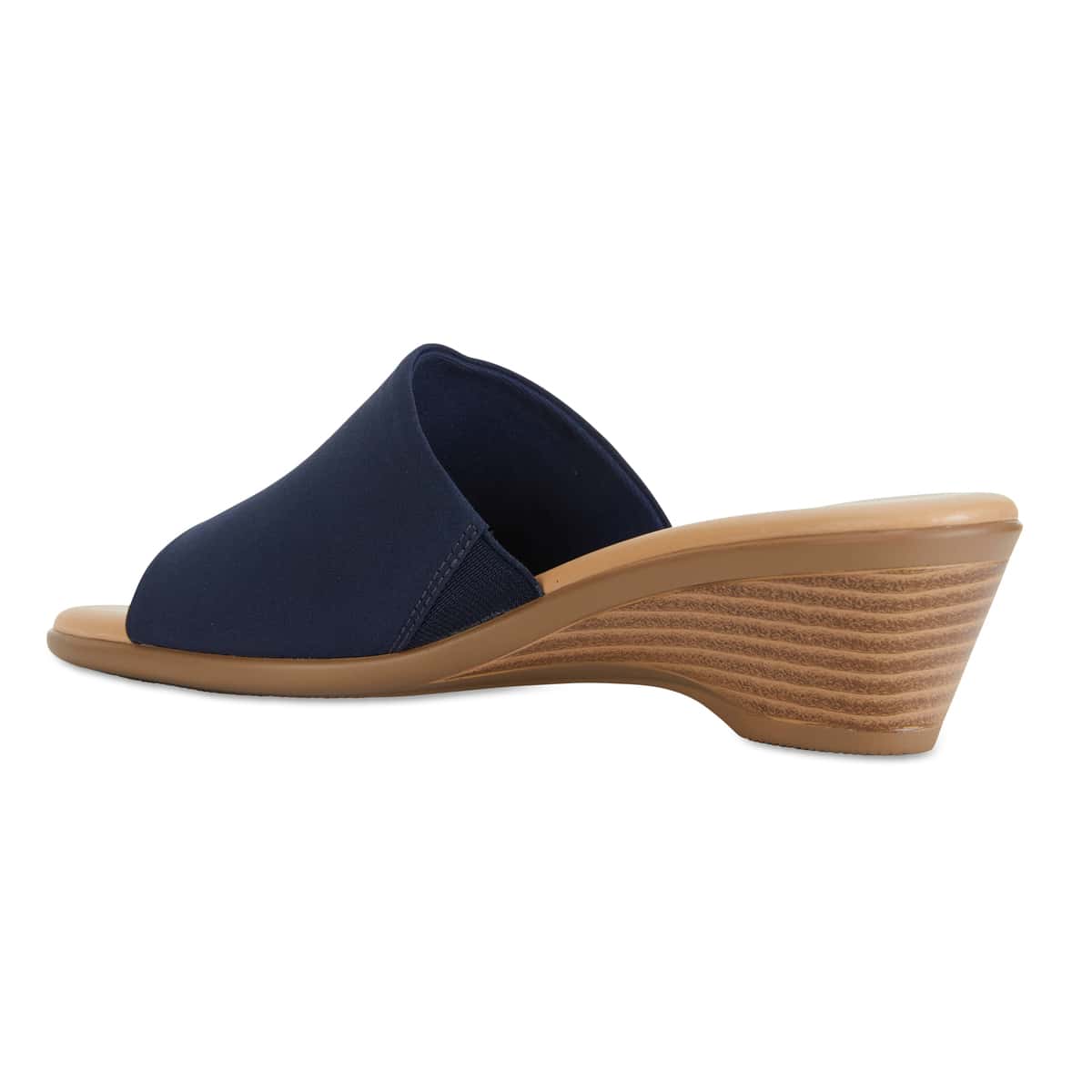 Orient Heel in Navy Fabric