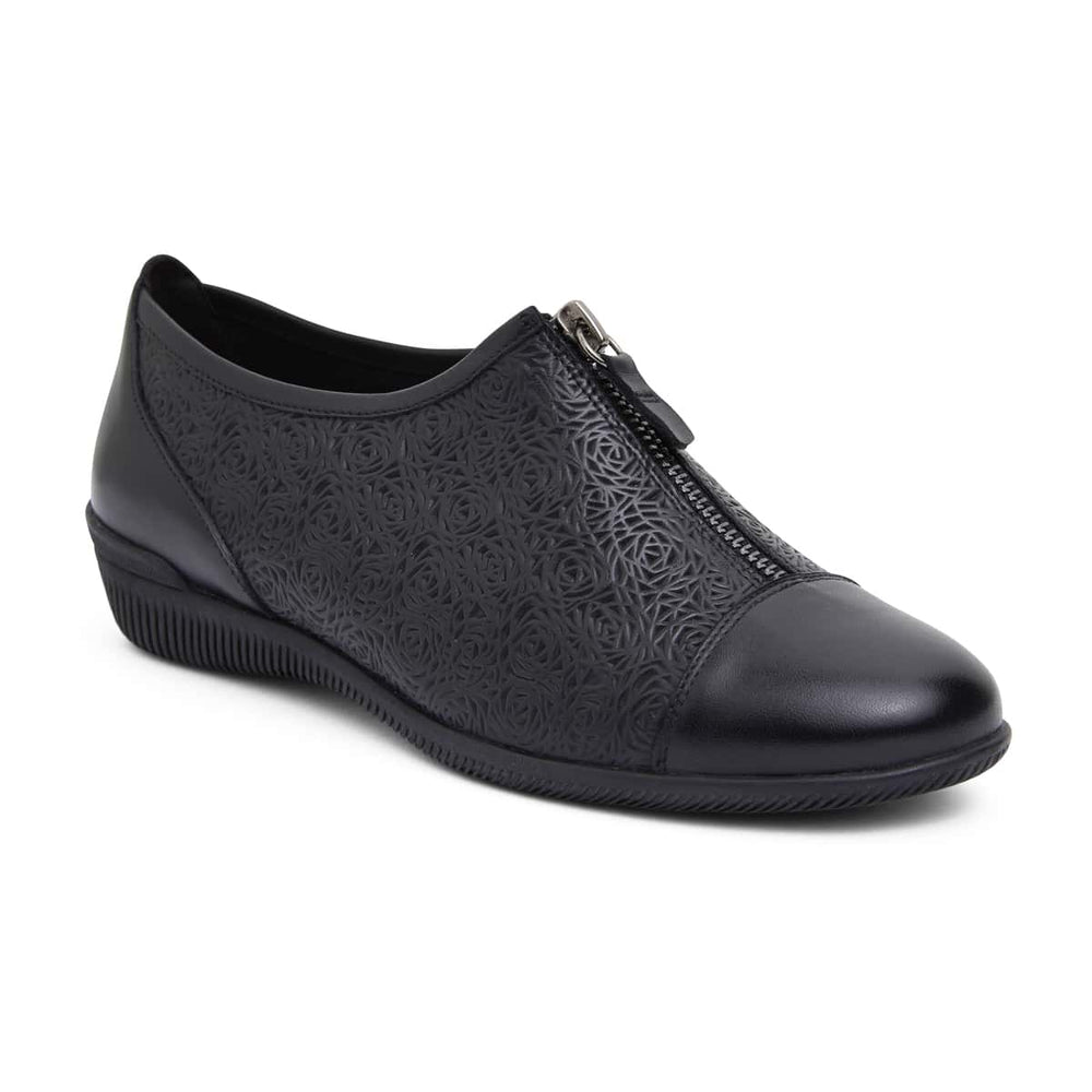 Wiley Brogue in Black Leather
